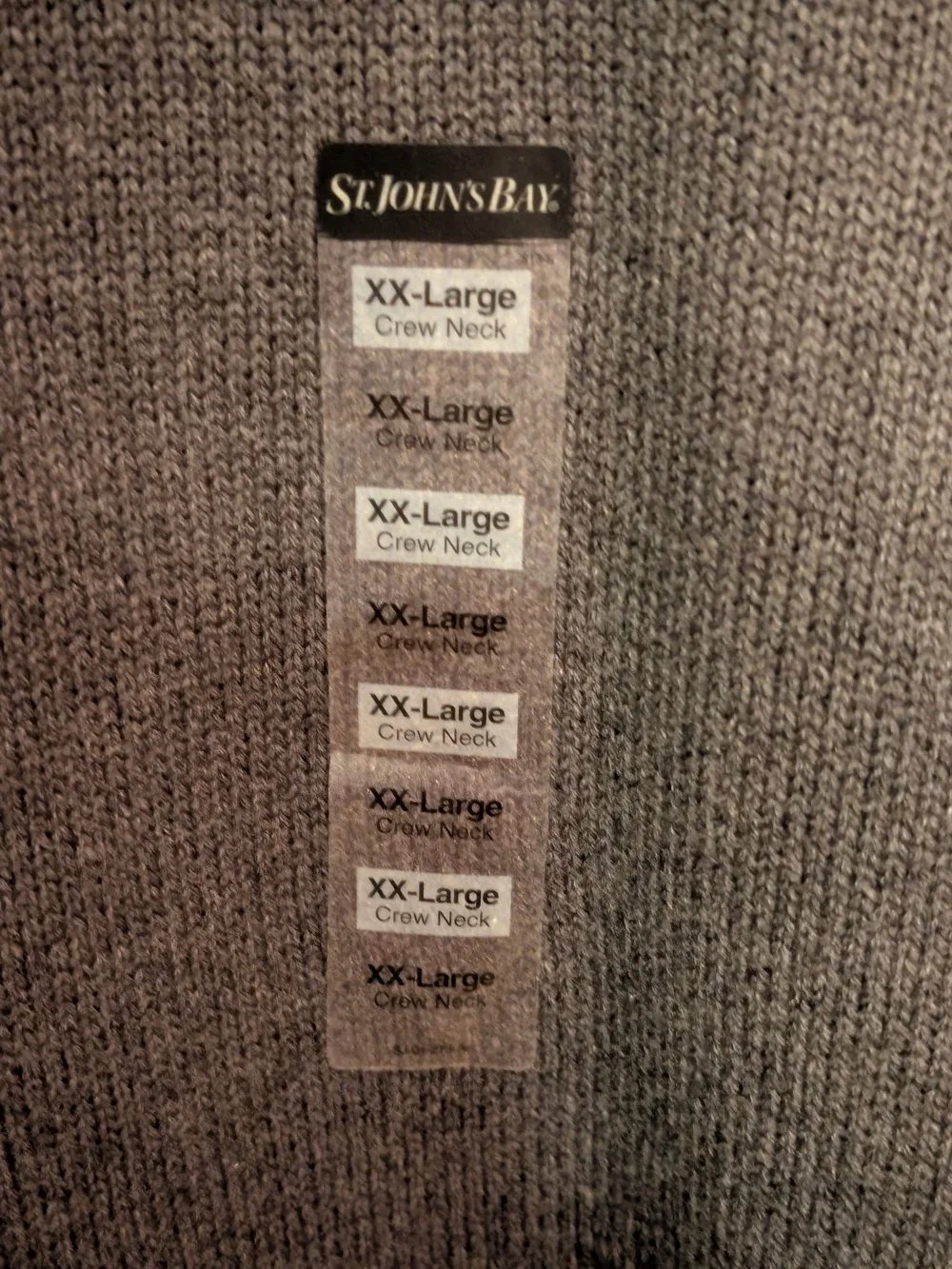 St. John's Bay Men's Charcoal Heather Crewneck Sweater